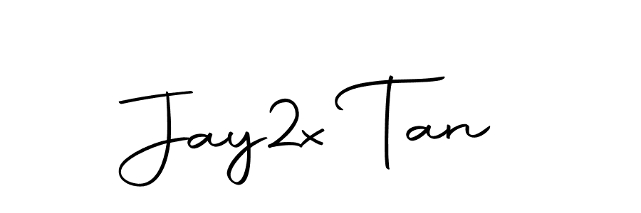 How to make Jay2x Tan name signature. Use Autography-DOLnW style for creating short signs online. This is the latest handwritten sign. Jay2x Tan signature style 10 images and pictures png