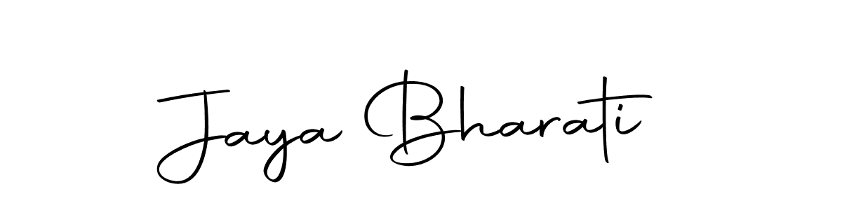 Use a signature maker to create a handwritten signature online. With this signature software, you can design (Autography-DOLnW) your own signature for name Jaya Bharati. Jaya Bharati signature style 10 images and pictures png