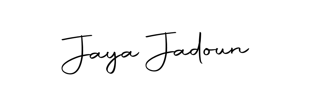 You can use this online signature creator to create a handwritten signature for the name Jaya Jadoun. This is the best online autograph maker. Jaya Jadoun signature style 10 images and pictures png