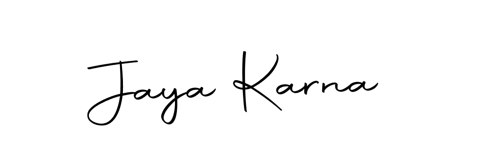 You can use this online signature creator to create a handwritten signature for the name Jaya Karna. This is the best online autograph maker. Jaya Karna signature style 10 images and pictures png