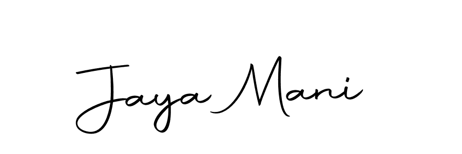 Also we have Jaya Mani name is the best signature style. Create professional handwritten signature collection using Autography-DOLnW autograph style. Jaya Mani signature style 10 images and pictures png