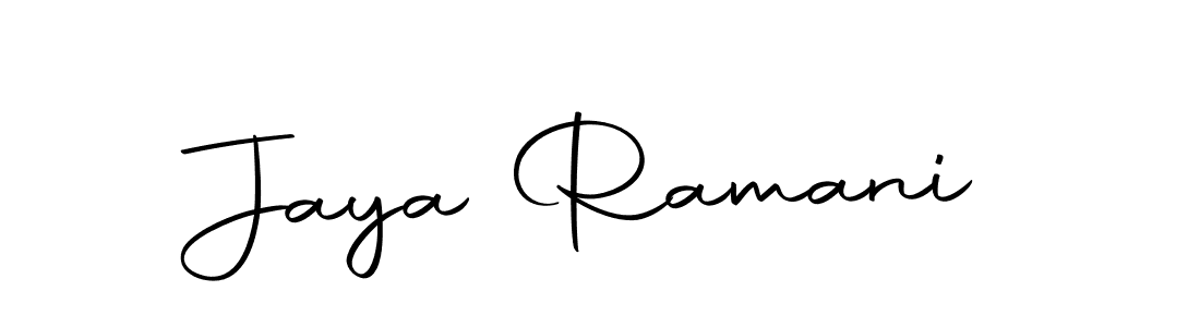 Use a signature maker to create a handwritten signature online. With this signature software, you can design (Autography-DOLnW) your own signature for name Jaya Ramani. Jaya Ramani signature style 10 images and pictures png