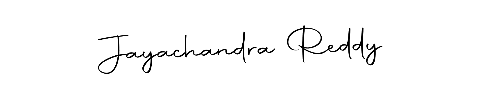Design your own signature with our free online signature maker. With this signature software, you can create a handwritten (Autography-DOLnW) signature for name Jayachandra Reddy. Jayachandra Reddy signature style 10 images and pictures png