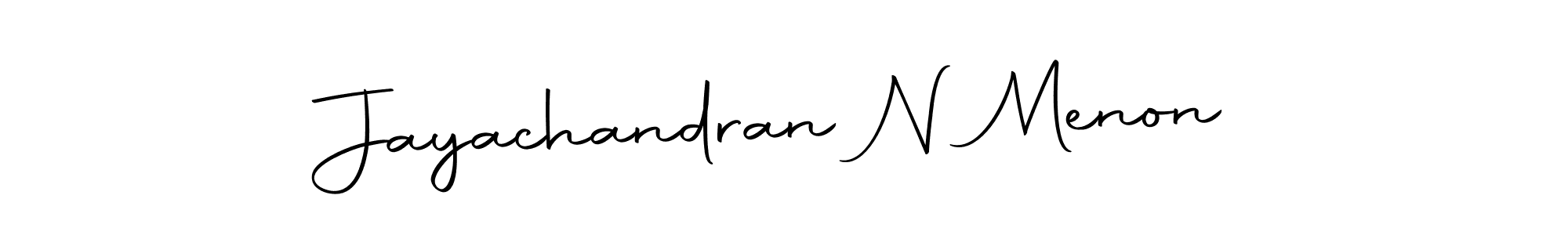 Create a beautiful signature design for name Jayachandran N Menon. With this signature (Autography-DOLnW) fonts, you can make a handwritten signature for free. Jayachandran N Menon signature style 10 images and pictures png