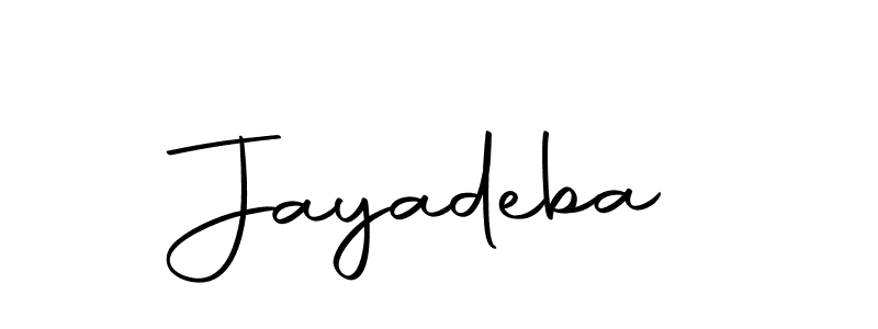 Create a beautiful signature design for name Jayadeba. With this signature (Autography-DOLnW) fonts, you can make a handwritten signature for free. Jayadeba signature style 10 images and pictures png