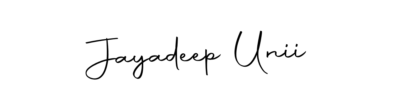 Use a signature maker to create a handwritten signature online. With this signature software, you can design (Autography-DOLnW) your own signature for name Jayadeep Unii. Jayadeep Unii signature style 10 images and pictures png