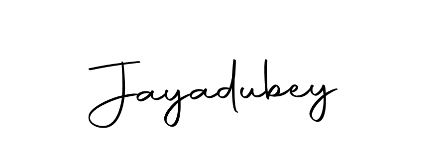 Design your own signature with our free online signature maker. With this signature software, you can create a handwritten (Autography-DOLnW) signature for name Jayadubey. Jayadubey signature style 10 images and pictures png