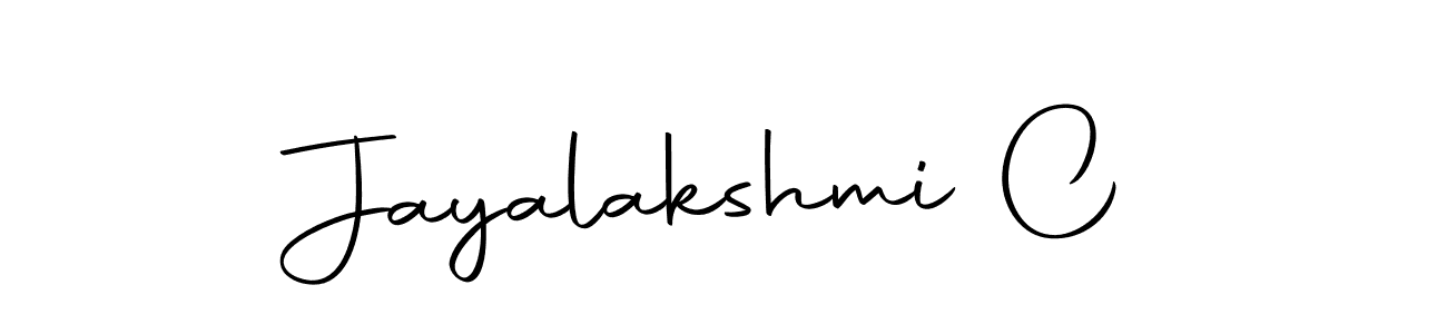 Design your own signature with our free online signature maker. With this signature software, you can create a handwritten (Autography-DOLnW) signature for name Jayalakshmi C. Jayalakshmi C signature style 10 images and pictures png