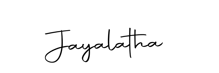 Create a beautiful signature design for name Jayalatha. With this signature (Autography-DOLnW) fonts, you can make a handwritten signature for free. Jayalatha signature style 10 images and pictures png