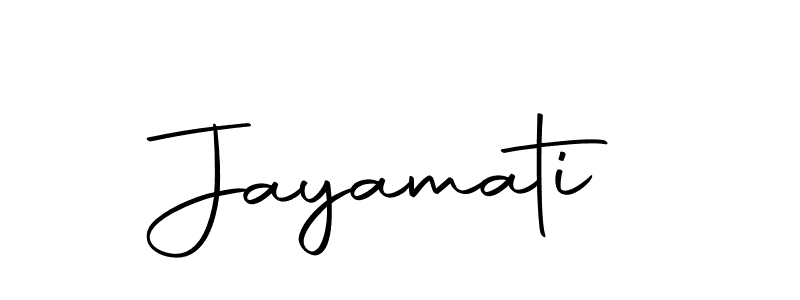 You should practise on your own different ways (Autography-DOLnW) to write your name (Jayamati) in signature. don't let someone else do it for you. Jayamati signature style 10 images and pictures png