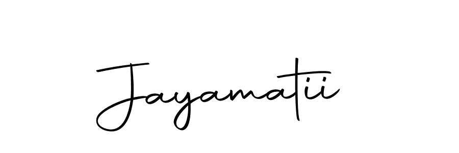 Create a beautiful signature design for name Jayamatii. With this signature (Autography-DOLnW) fonts, you can make a handwritten signature for free. Jayamatii signature style 10 images and pictures png