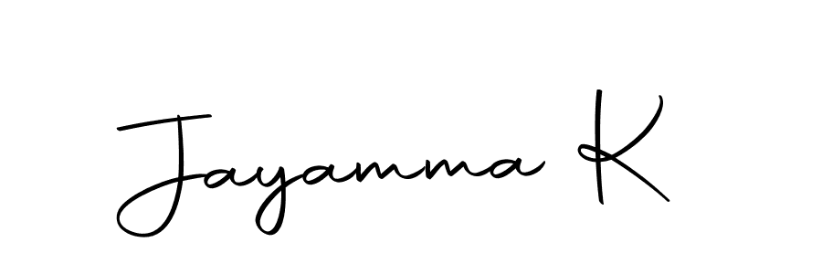 Make a beautiful signature design for name Jayamma K. With this signature (Autography-DOLnW) style, you can create a handwritten signature for free. Jayamma K signature style 10 images and pictures png