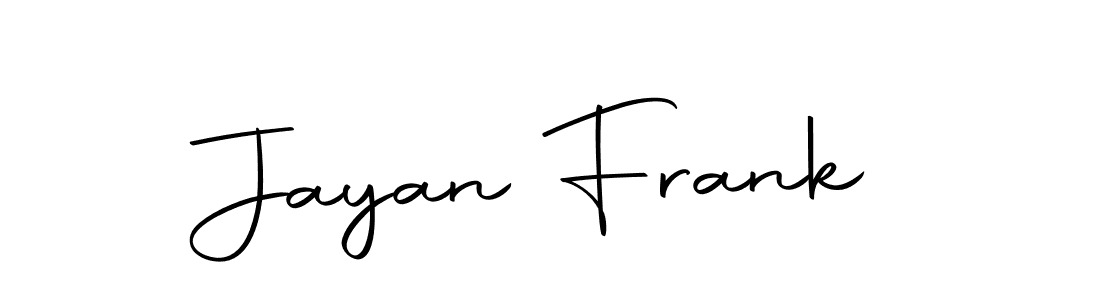 Create a beautiful signature design for name Jayan Frank. With this signature (Autography-DOLnW) fonts, you can make a handwritten signature for free. Jayan Frank signature style 10 images and pictures png