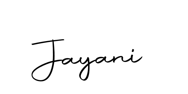 Create a beautiful signature design for name Jayani. With this signature (Autography-DOLnW) fonts, you can make a handwritten signature for free. Jayani signature style 10 images and pictures png