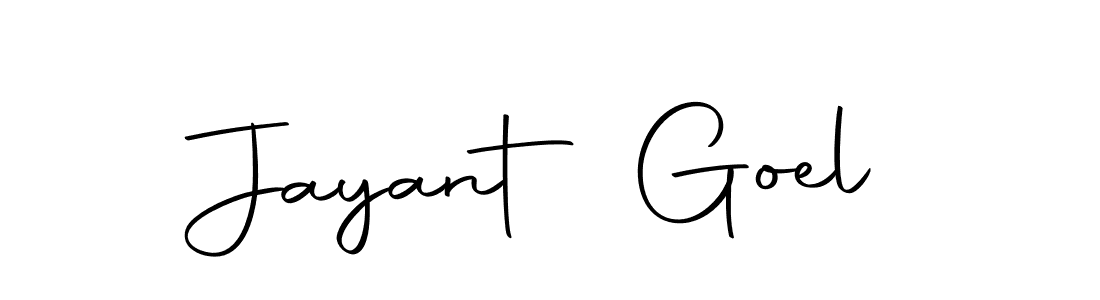 Design your own signature with our free online signature maker. With this signature software, you can create a handwritten (Autography-DOLnW) signature for name Jayant Goel. Jayant Goel signature style 10 images and pictures png