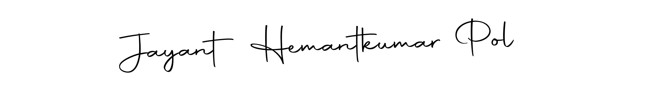 The best way (Autography-DOLnW) to make a short signature is to pick only two or three words in your name. The name Jayant Hemantkumar Pol include a total of six letters. For converting this name. Jayant Hemantkumar Pol signature style 10 images and pictures png