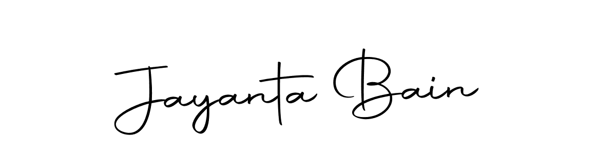 Make a beautiful signature design for name Jayanta Bain. Use this online signature maker to create a handwritten signature for free. Jayanta Bain signature style 10 images and pictures png