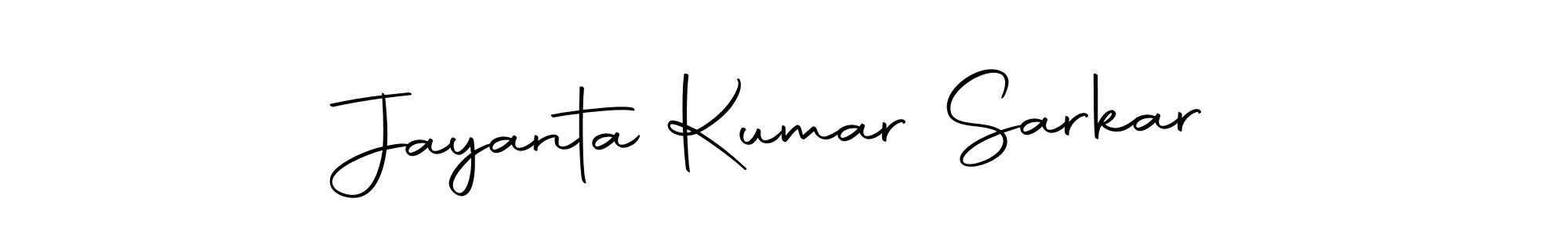 Create a beautiful signature design for name Jayanta Kumar Sarkar. With this signature (Autography-DOLnW) fonts, you can make a handwritten signature for free. Jayanta Kumar Sarkar signature style 10 images and pictures png