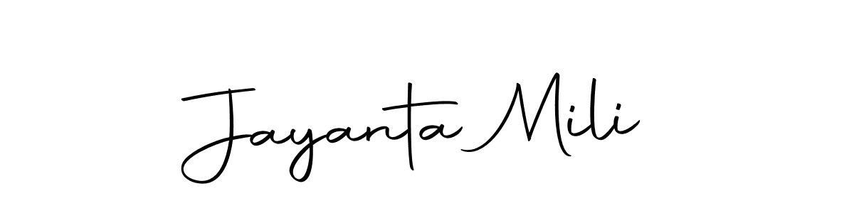 The best way (Autography-DOLnW) to make a short signature is to pick only two or three words in your name. The name Jayanta Mili include a total of six letters. For converting this name. Jayanta Mili signature style 10 images and pictures png