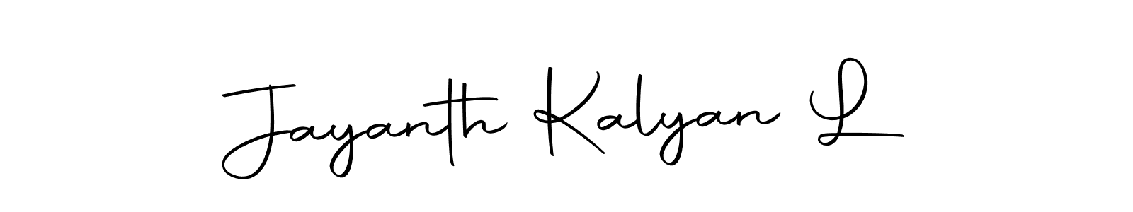 How to make Jayanth Kalyan L signature? Autography-DOLnW is a professional autograph style. Create handwritten signature for Jayanth Kalyan L name. Jayanth Kalyan L signature style 10 images and pictures png