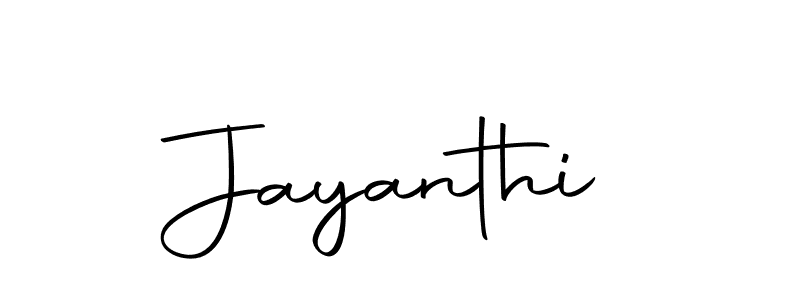 Create a beautiful signature design for name Jayanthi. With this signature (Autography-DOLnW) fonts, you can make a handwritten signature for free. Jayanthi signature style 10 images and pictures png