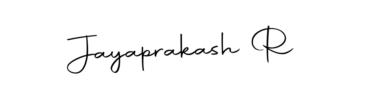 Design your own signature with our free online signature maker. With this signature software, you can create a handwritten (Autography-DOLnW) signature for name Jayaprakash R. Jayaprakash R signature style 10 images and pictures png