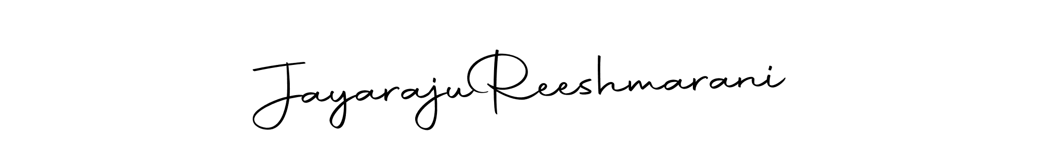 The best way (Autography-DOLnW) to make a short signature is to pick only two or three words in your name. The name Jayaraju  Reeshmarani include a total of six letters. For converting this name. Jayaraju  Reeshmarani signature style 10 images and pictures png