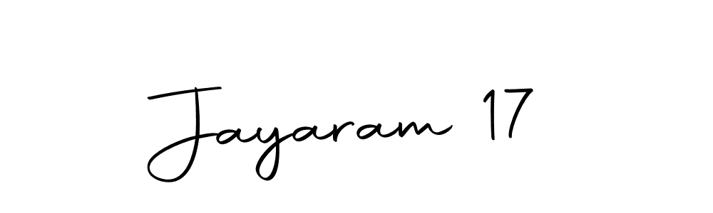 Design your own signature with our free online signature maker. With this signature software, you can create a handwritten (Autography-DOLnW) signature for name Jayaram 17. Jayaram 17 signature style 10 images and pictures png