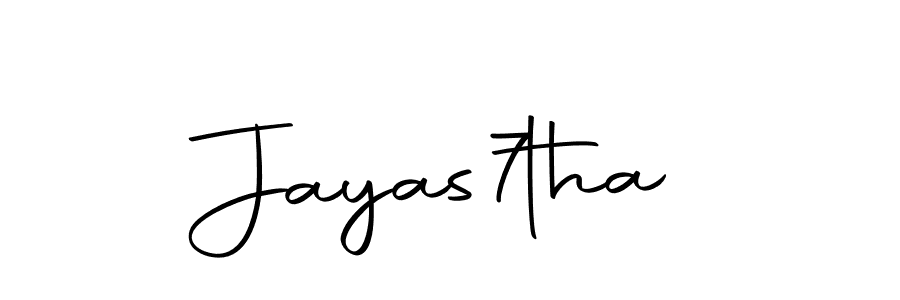 Use a signature maker to create a handwritten signature online. With this signature software, you can design (Autography-DOLnW) your own signature for name Jayas7tha. Jayas7tha signature style 10 images and pictures png