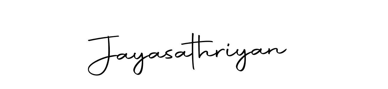 Use a signature maker to create a handwritten signature online. With this signature software, you can design (Autography-DOLnW) your own signature for name Jayasathriyan. Jayasathriyan signature style 10 images and pictures png