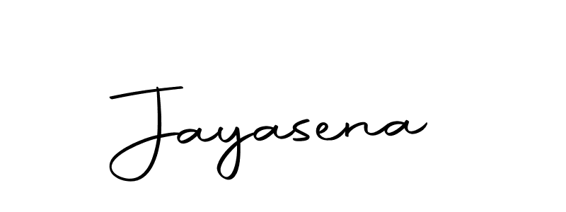 Make a beautiful signature design for name Jayasena. With this signature (Autography-DOLnW) style, you can create a handwritten signature for free. Jayasena signature style 10 images and pictures png