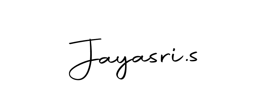 Design your own signature with our free online signature maker. With this signature software, you can create a handwritten (Autography-DOLnW) signature for name Jayasri.s. Jayasri.s signature style 10 images and pictures png