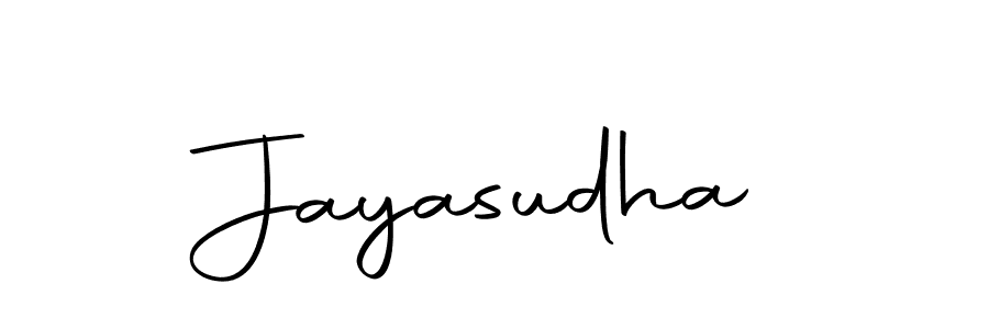 Use a signature maker to create a handwritten signature online. With this signature software, you can design (Autography-DOLnW) your own signature for name Jayasudha. Jayasudha signature style 10 images and pictures png