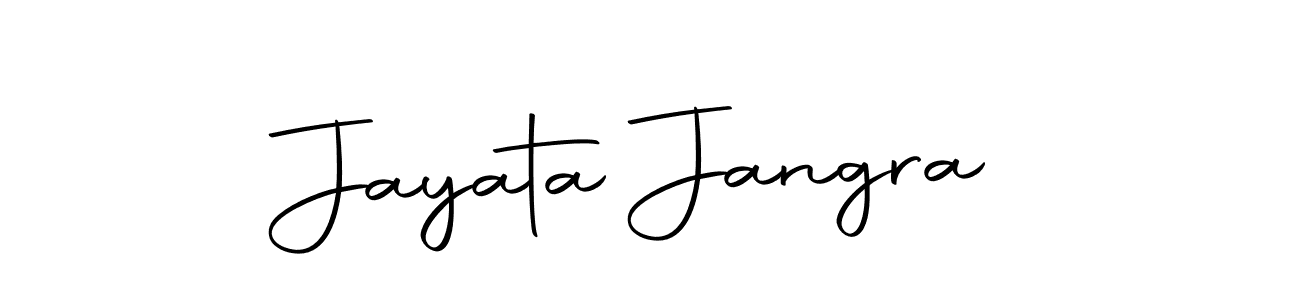 Design your own signature with our free online signature maker. With this signature software, you can create a handwritten (Autography-DOLnW) signature for name Jayata Jangra. Jayata Jangra signature style 10 images and pictures png