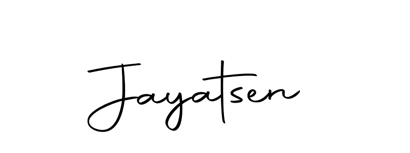 Create a beautiful signature design for name Jayatsen. With this signature (Autography-DOLnW) fonts, you can make a handwritten signature for free. Jayatsen signature style 10 images and pictures png