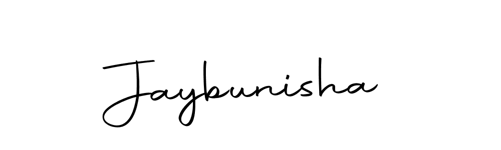 Design your own signature with our free online signature maker. With this signature software, you can create a handwritten (Autography-DOLnW) signature for name Jaybunisha. Jaybunisha signature style 10 images and pictures png