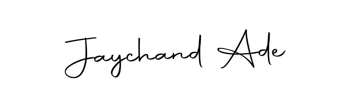 The best way (Autography-DOLnW) to make a short signature is to pick only two or three words in your name. The name Jaychand Ade include a total of six letters. For converting this name. Jaychand Ade signature style 10 images and pictures png