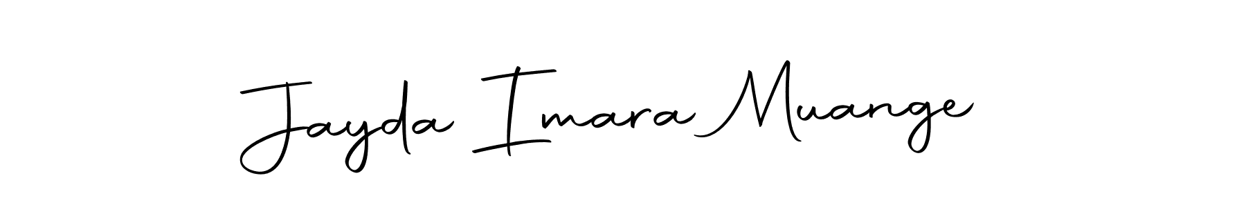 How to make Jayda Imara Muange name signature. Use Autography-DOLnW style for creating short signs online. This is the latest handwritten sign. Jayda Imara Muange signature style 10 images and pictures png