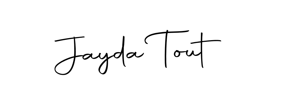 You can use this online signature creator to create a handwritten signature for the name Jayda Tout. This is the best online autograph maker. Jayda Tout signature style 10 images and pictures png