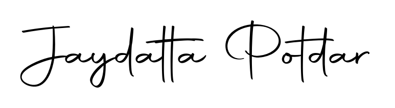 Quickly download Jaydatta Potdar name signature in high-resolution PNG using Autography-DOLnW style. Ready to insert into PDFs and online applications. Jaydatta Potdar signature style 10 images and pictures png