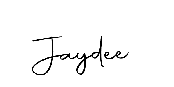 Use a signature maker to create a handwritten signature online. With this signature software, you can design (Autography-DOLnW) your own signature for name Jaydee. Jaydee signature style 10 images and pictures png