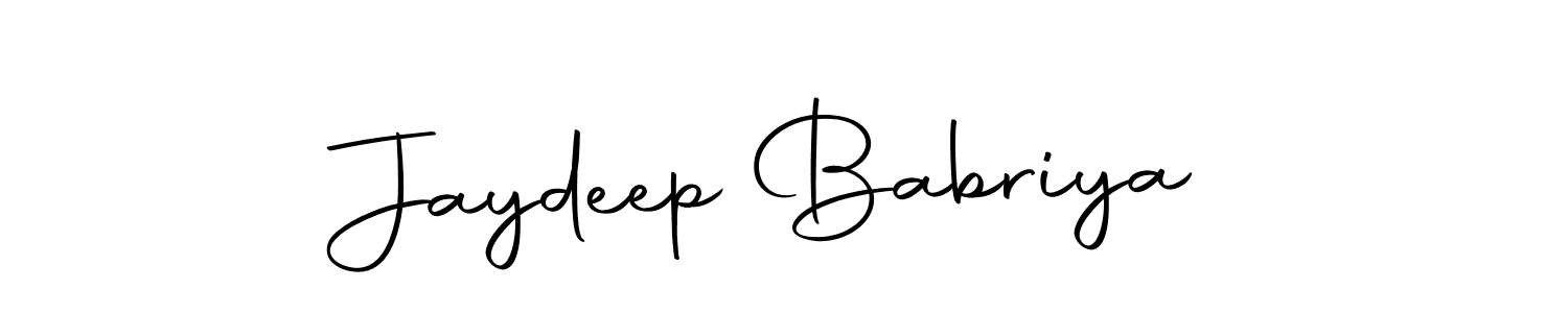 Design your own signature with our free online signature maker. With this signature software, you can create a handwritten (Autography-DOLnW) signature for name Jaydeep Babriya. Jaydeep Babriya signature style 10 images and pictures png