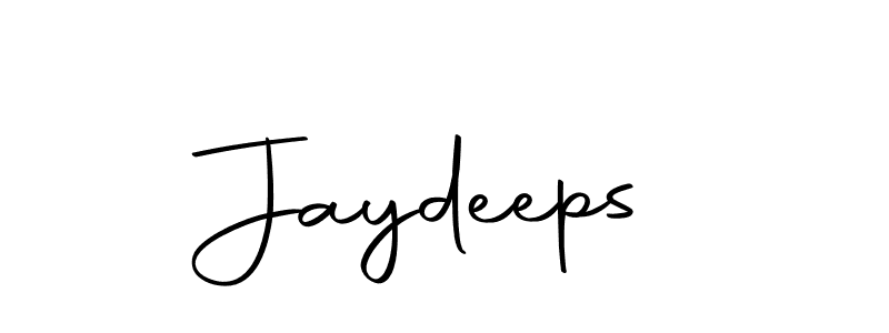 Make a beautiful signature design for name Jaydeeps. With this signature (Autography-DOLnW) style, you can create a handwritten signature for free. Jaydeeps signature style 10 images and pictures png