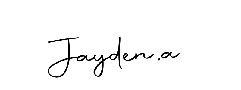 if you are searching for the best signature style for your name Jayden,a. so please give up your signature search. here we have designed multiple signature styles  using Autography-DOLnW. Jayden,a signature style 10 images and pictures png