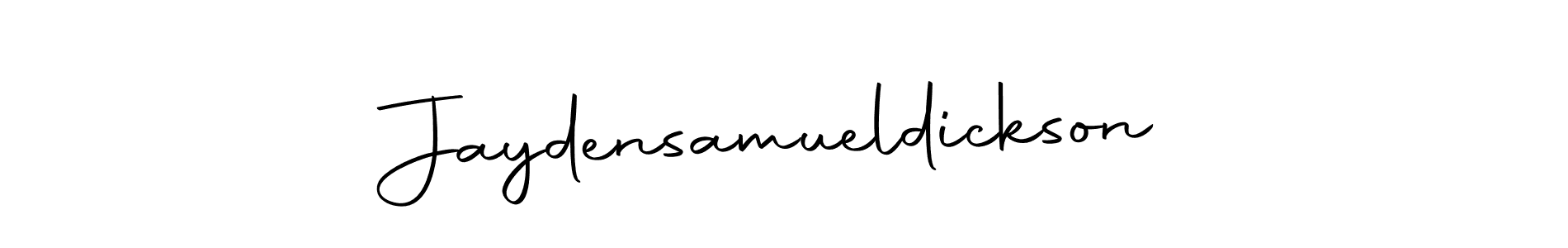 Use a signature maker to create a handwritten signature online. With this signature software, you can design (Autography-DOLnW) your own signature for name Jaydensamueldickson. Jaydensamueldickson signature style 10 images and pictures png