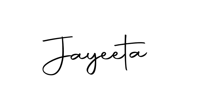 Make a beautiful signature design for name Jayeeta. Use this online signature maker to create a handwritten signature for free. Jayeeta signature style 10 images and pictures png