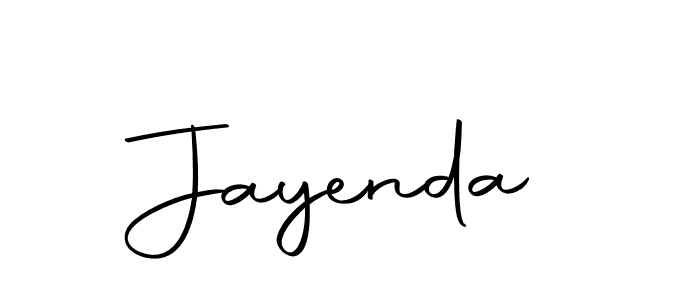 Make a beautiful signature design for name Jayenda. With this signature (Autography-DOLnW) style, you can create a handwritten signature for free. Jayenda signature style 10 images and pictures png