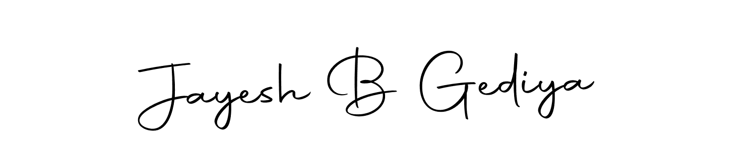 You can use this online signature creator to create a handwritten signature for the name Jayesh B Gediya. This is the best online autograph maker. Jayesh B Gediya signature style 10 images and pictures png