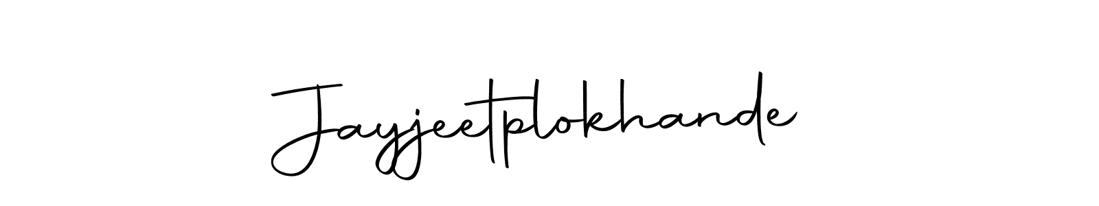 Create a beautiful signature design for name Jayjeetplokhande. With this signature (Autography-DOLnW) fonts, you can make a handwritten signature for free. Jayjeetplokhande signature style 10 images and pictures png