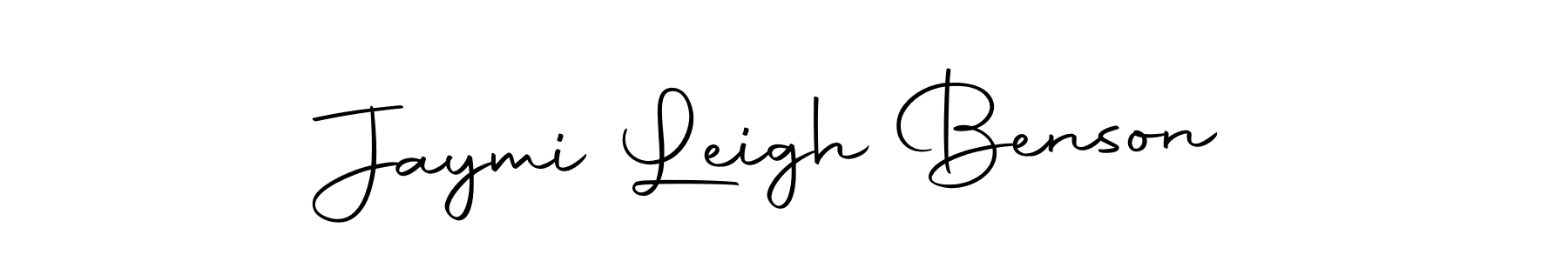 Make a beautiful signature design for name Jaymi Leigh Benson. With this signature (Autography-DOLnW) style, you can create a handwritten signature for free. Jaymi Leigh Benson signature style 10 images and pictures png